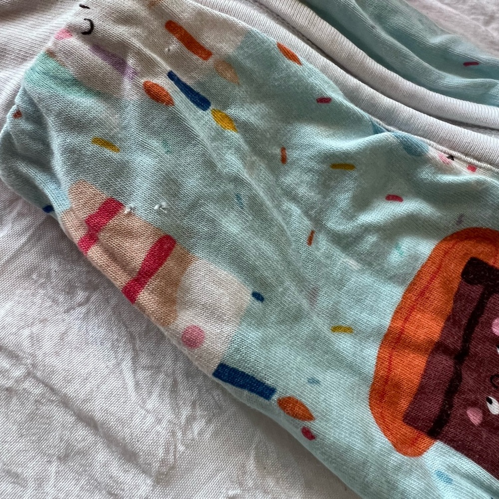 Little Sleepies Birthday Cake Zippy Pajamas 18-24M - Picture 8 of 12